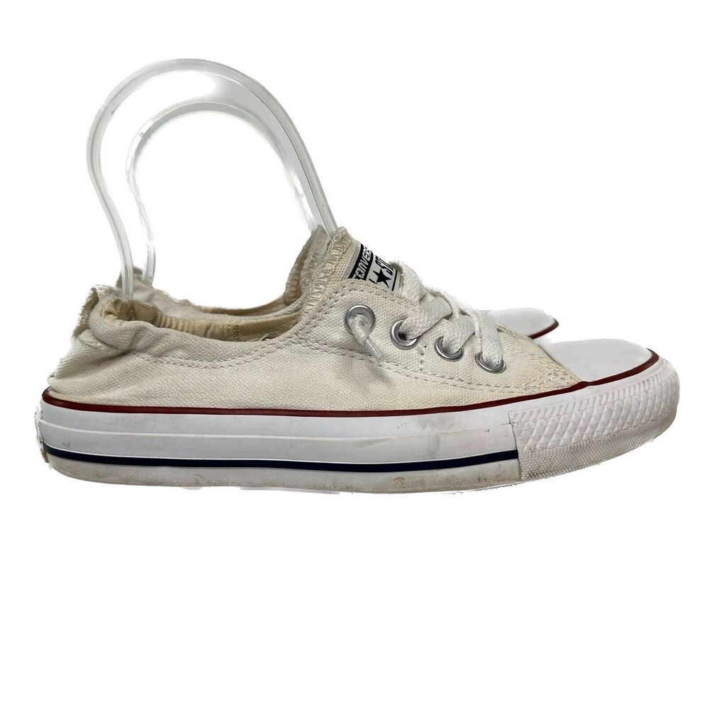 Converse Chuck Taylor All Star Shoreline Slip On Shoes Womens Sz 6 White Canvas